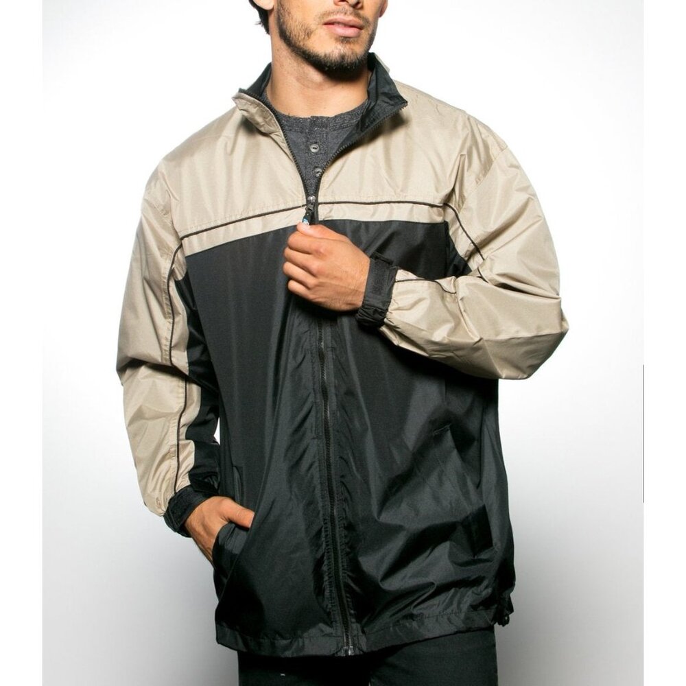 i6 Apparel Men’s XL‎ Windbreaker Jacket –Lightweight, Zip (box cutter Damage)